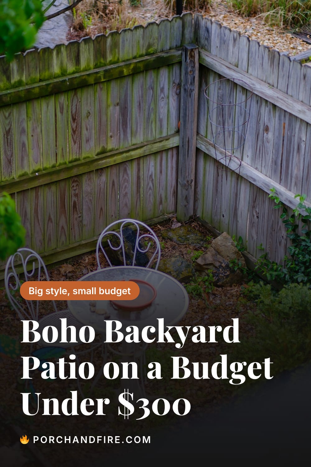 Boho Backyard Patio on a Budget Under $300