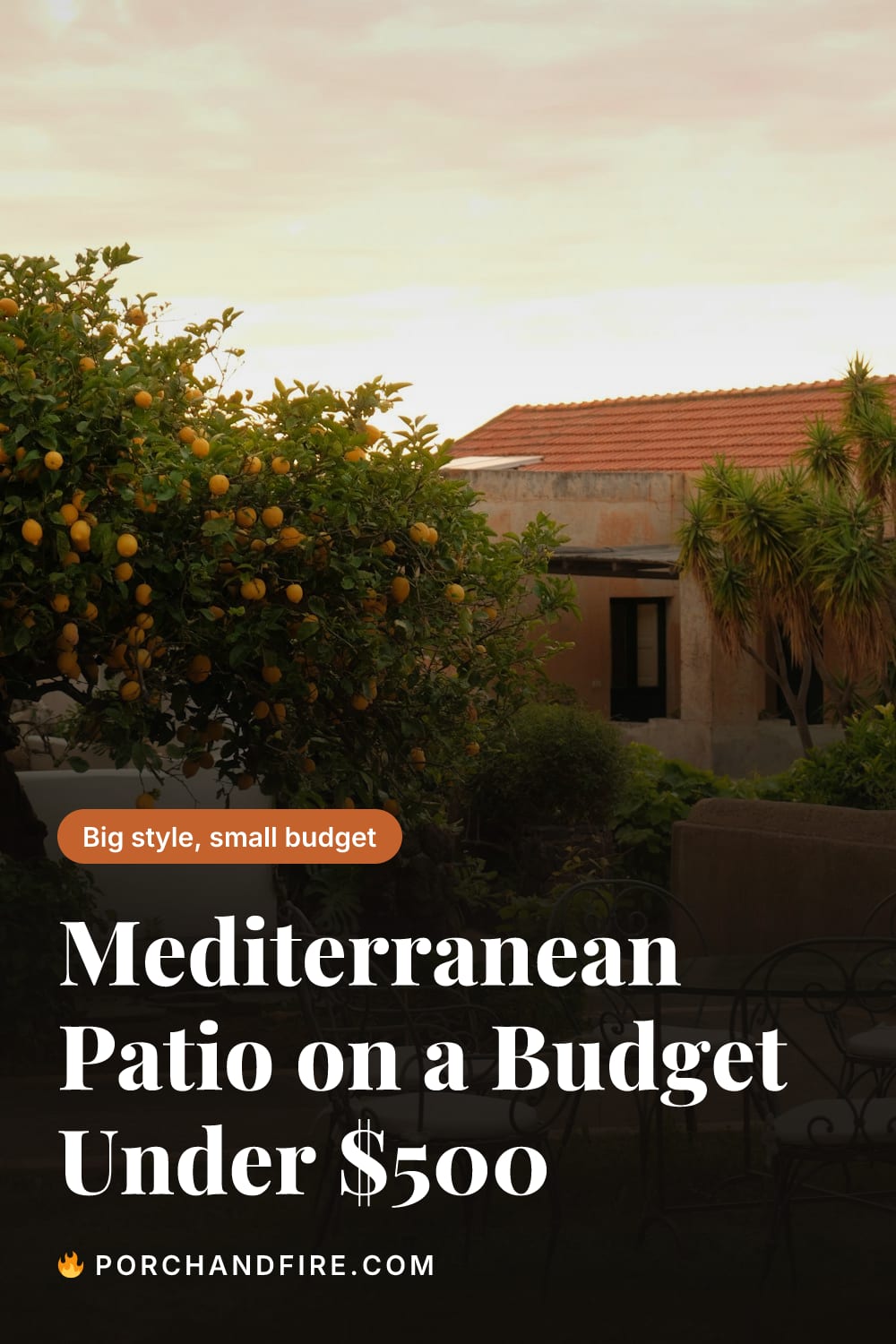 Mediterranean Patio on a Budget Under $500