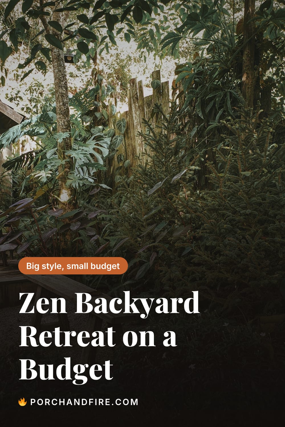 Zen Backyard Retreat on a Budget