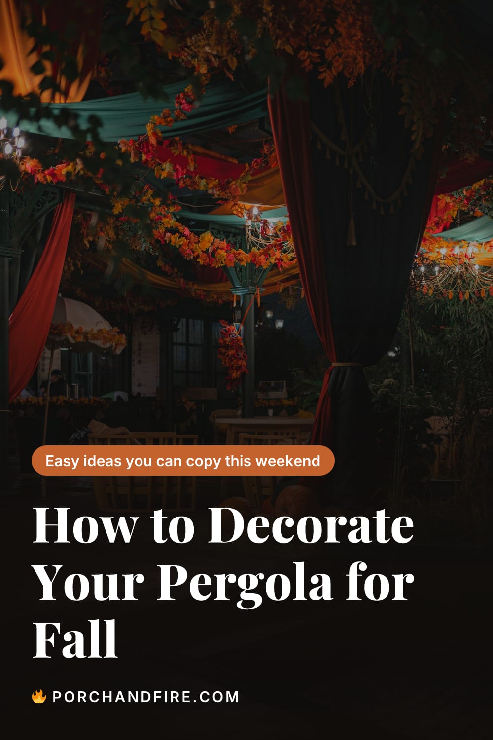 How to Decorate Your Pergola for Fall