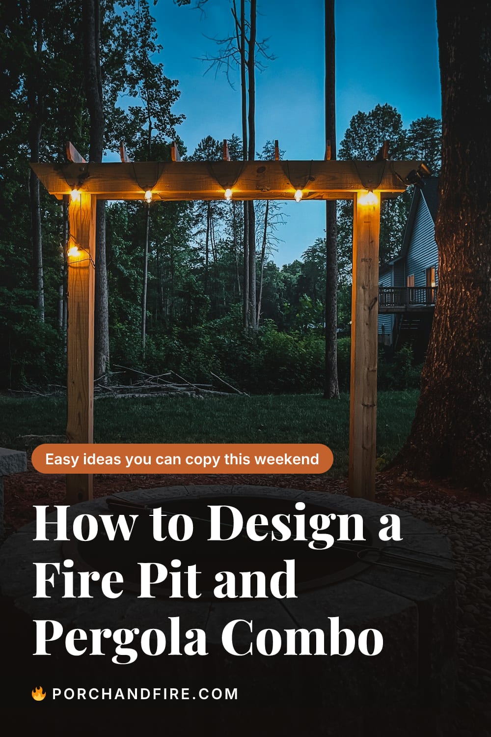 How to Design a Fire Pit and Pergola Combo