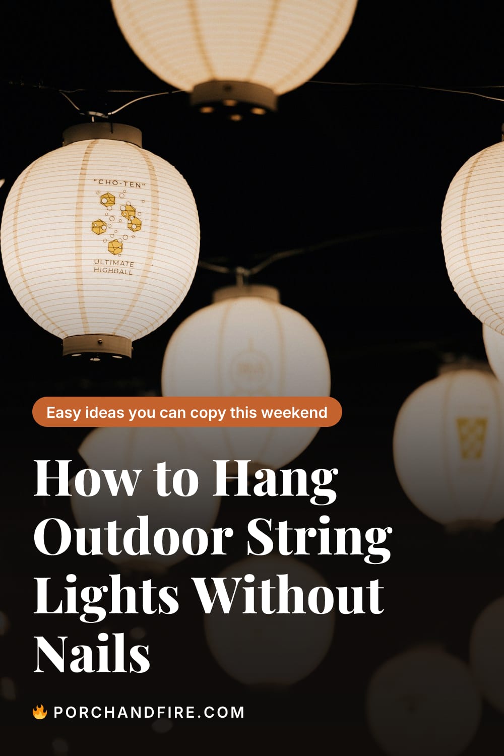 How to Hang Outdoor String Lights Without Nails