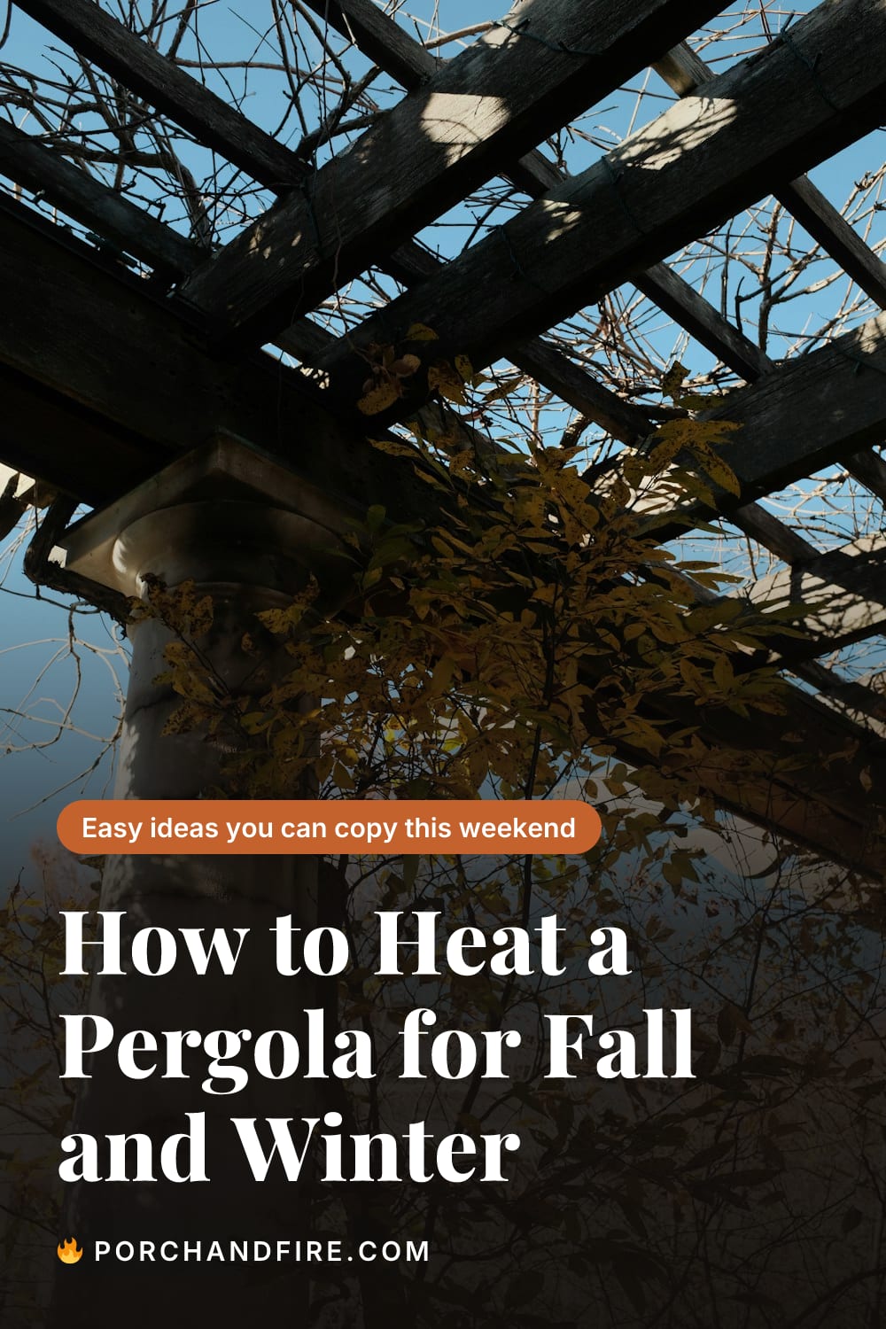 How to Heat a Pergola for Fall and Winter