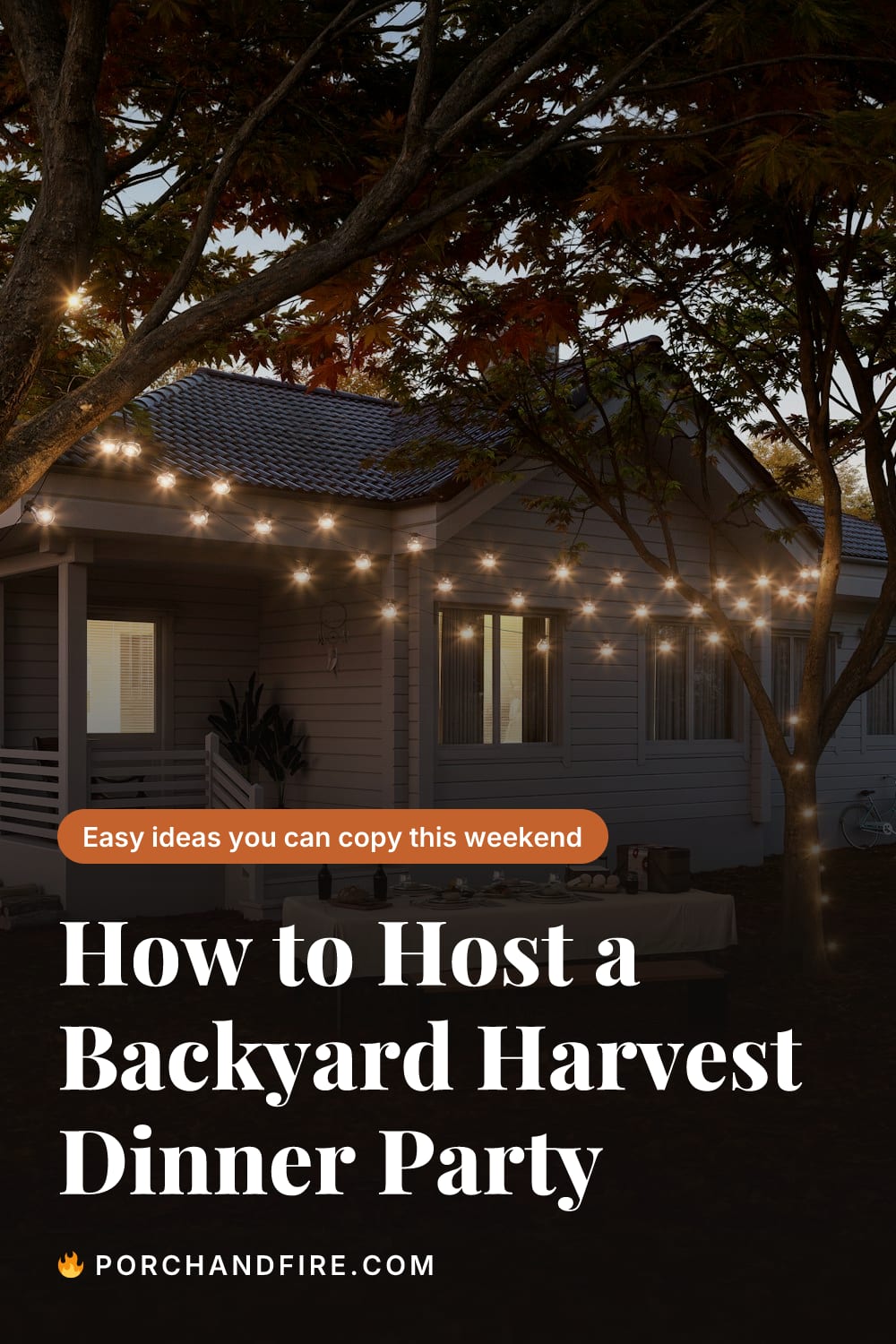 How to Host a Backyard Harvest Dinner Party