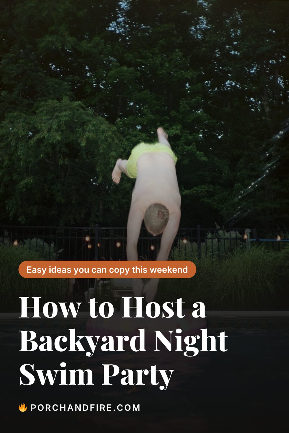 How to Host a Backyard Night Swim Party