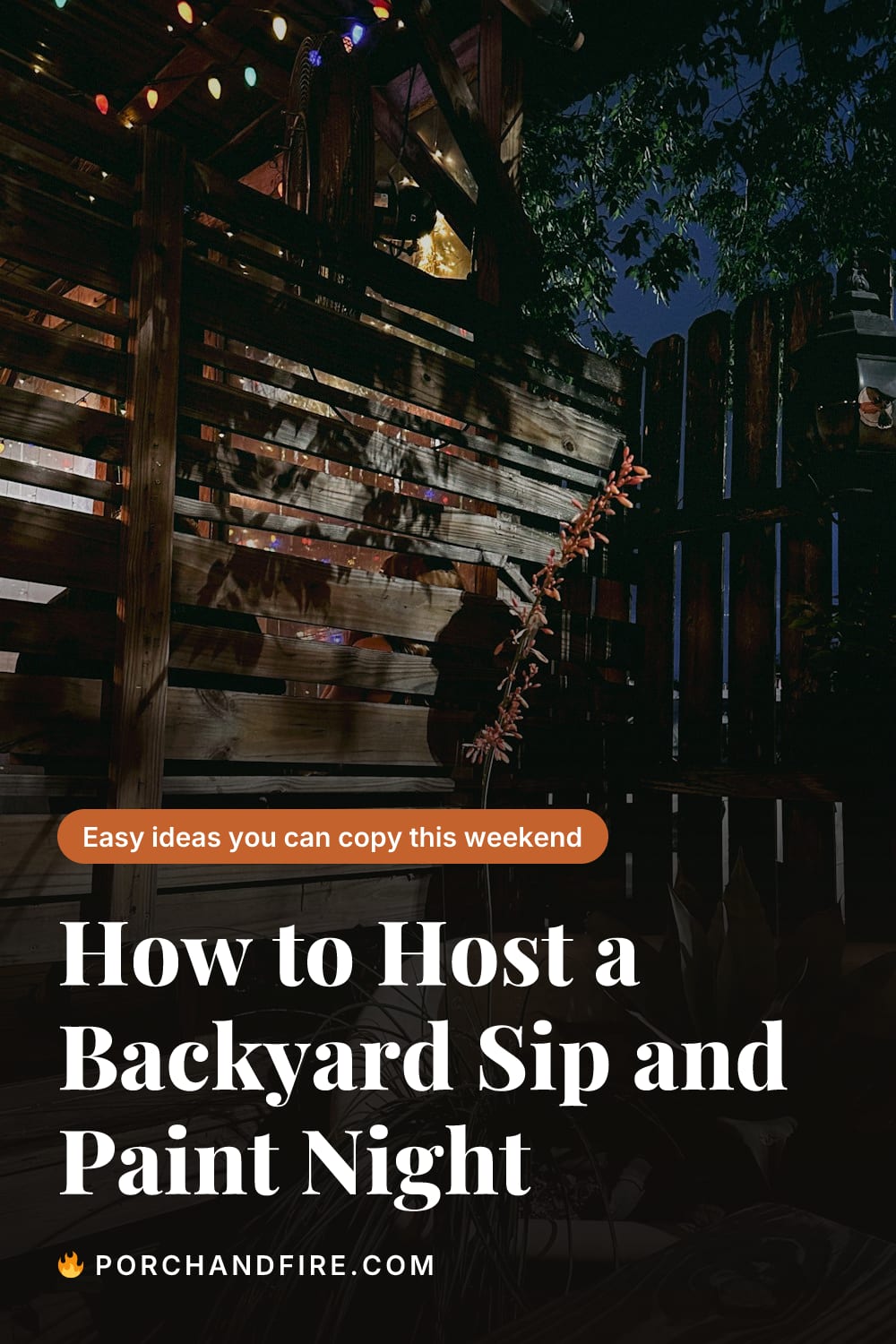 How to Host a Backyard Sip and Paint Night