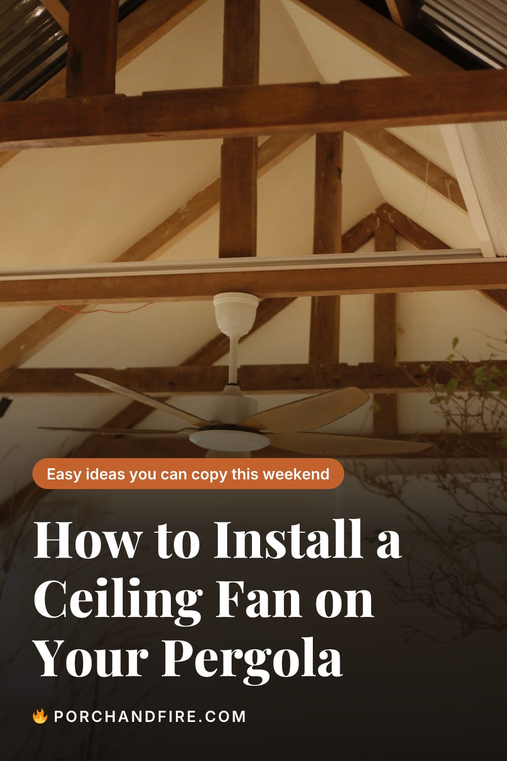 How to Install a Ceiling Fan on Your Pergola