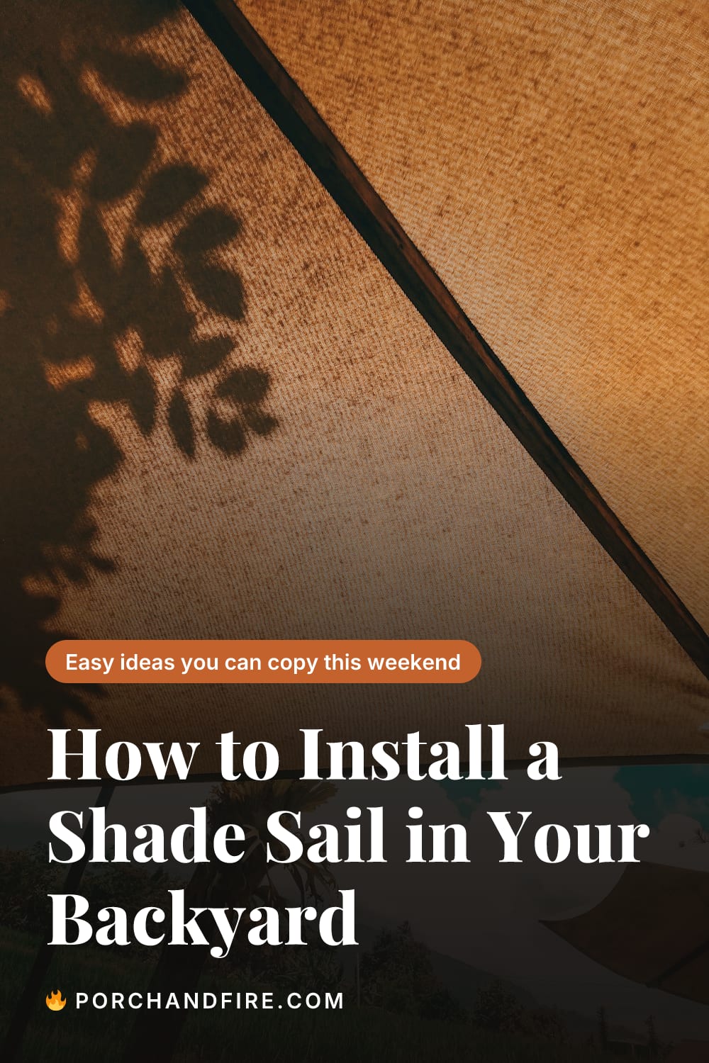 How to Install a Shade Sail in Your Backyard