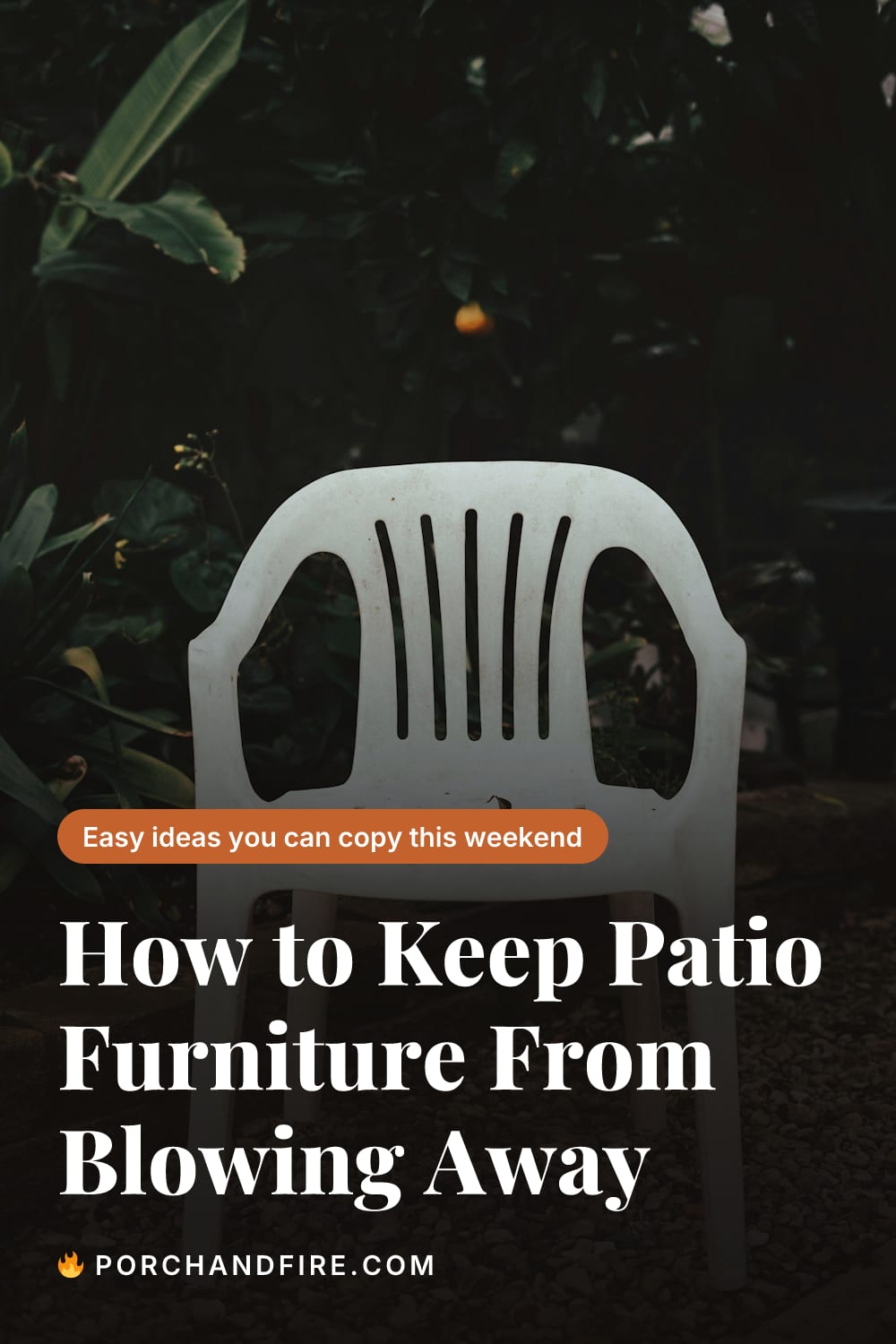 How to Keep Patio Furniture From Blowing Away
