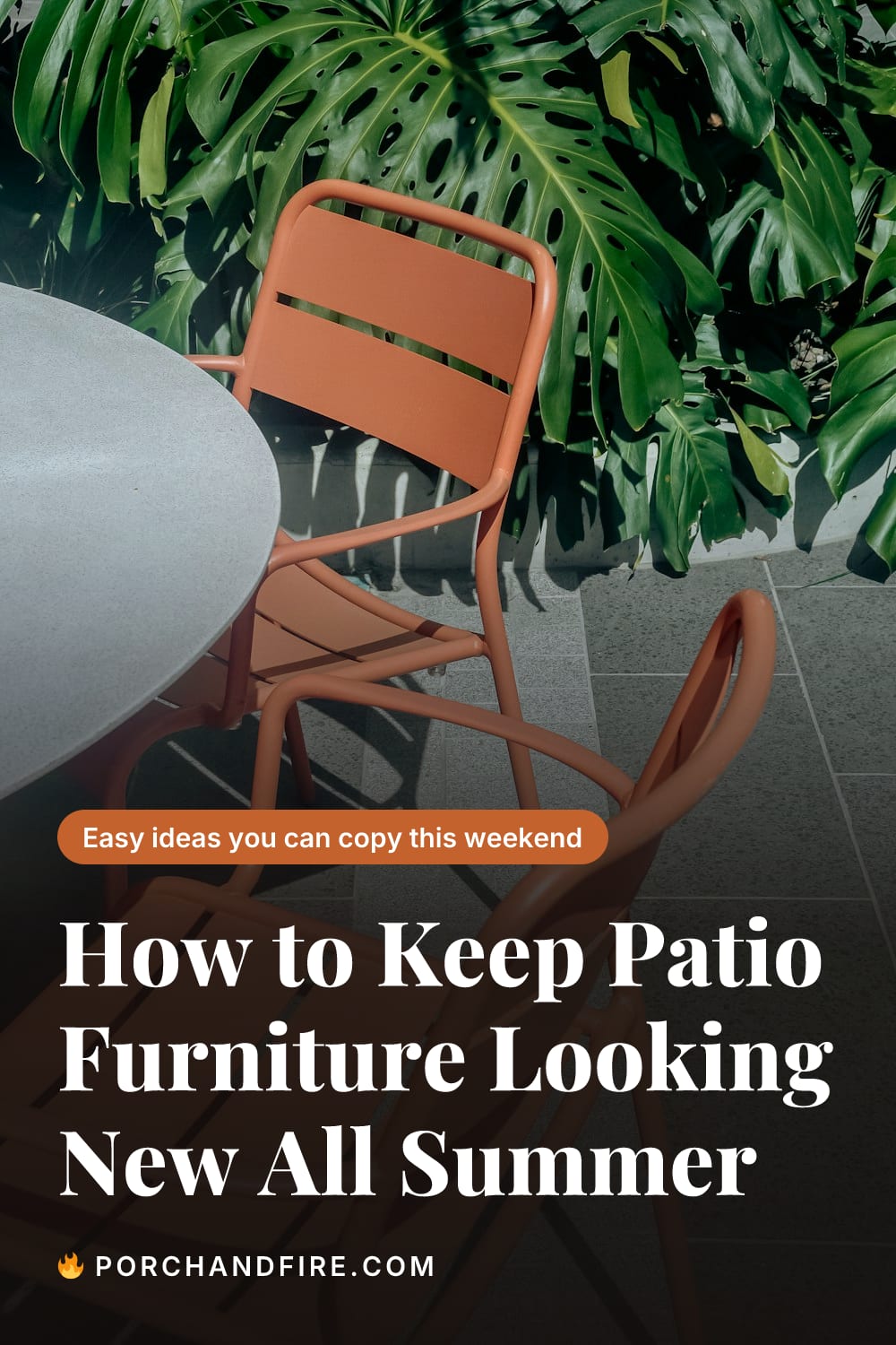 How to Keep Patio Furniture Looking New All Summer