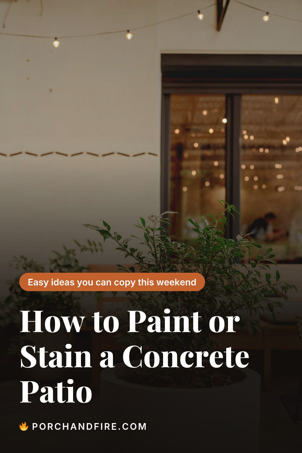 How to Paint or Stain a Concrete Patio