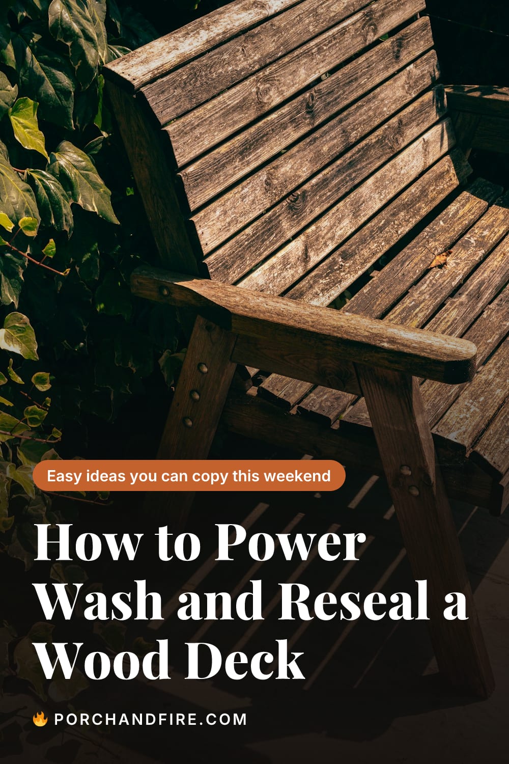 How to Power Wash and Reseal a Wood Deck