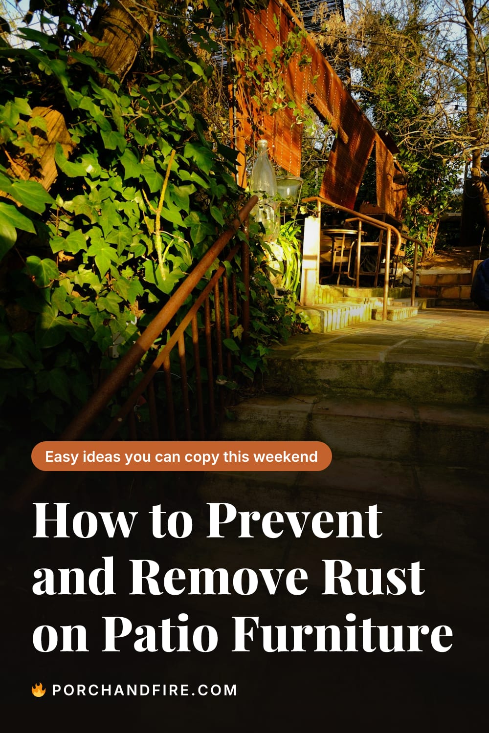 How to Prevent and Remove Rust on Patio Furniture