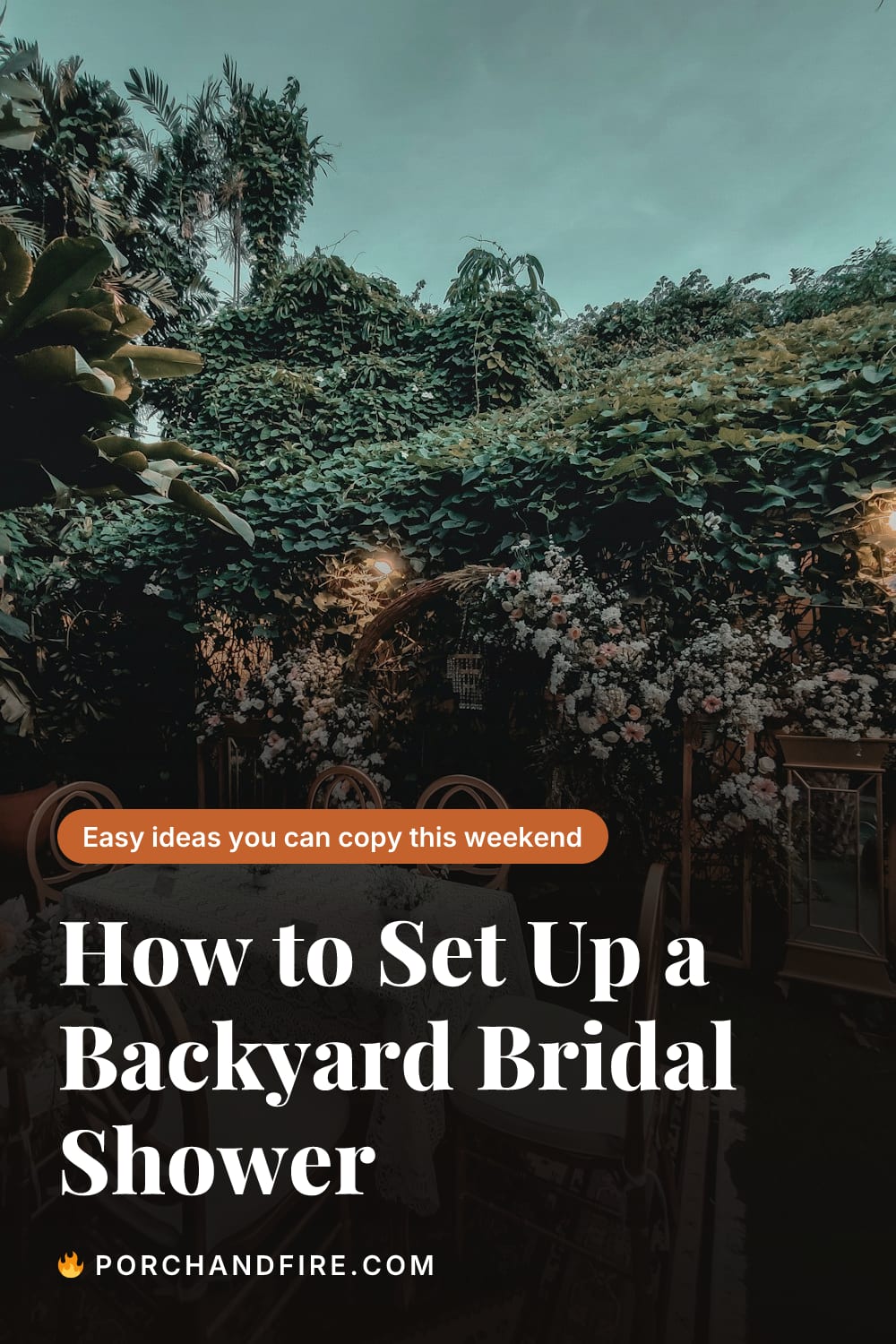 How to Set Up a Backyard Bridal Shower