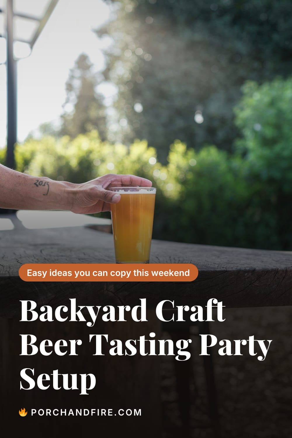Backyard Craft Beer Tasting Party Setup