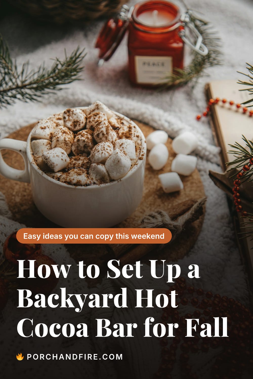 How to Set Up a Backyard Hot Cocoa Bar for Fall