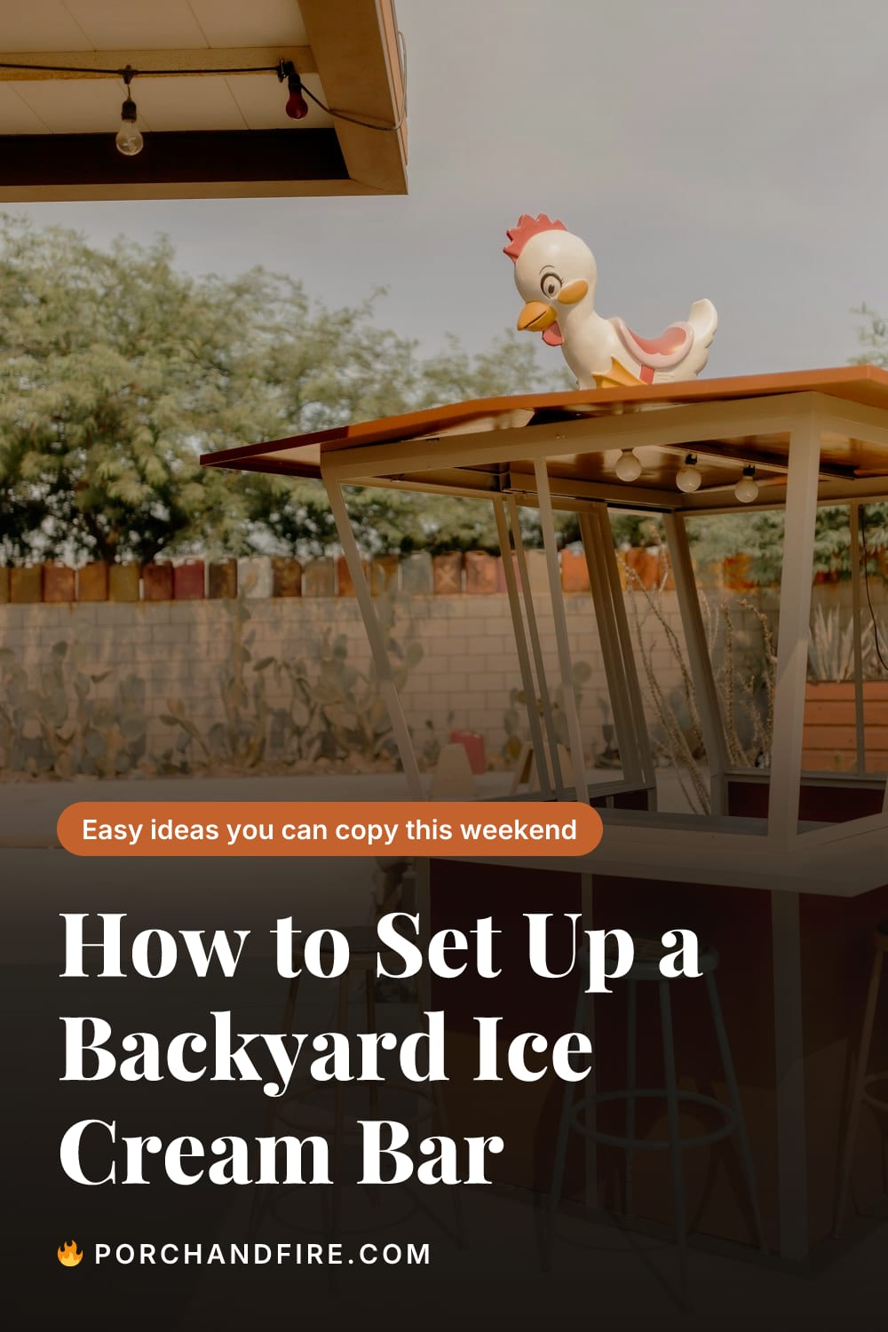 How to Set Up a Backyard Ice Cream Bar