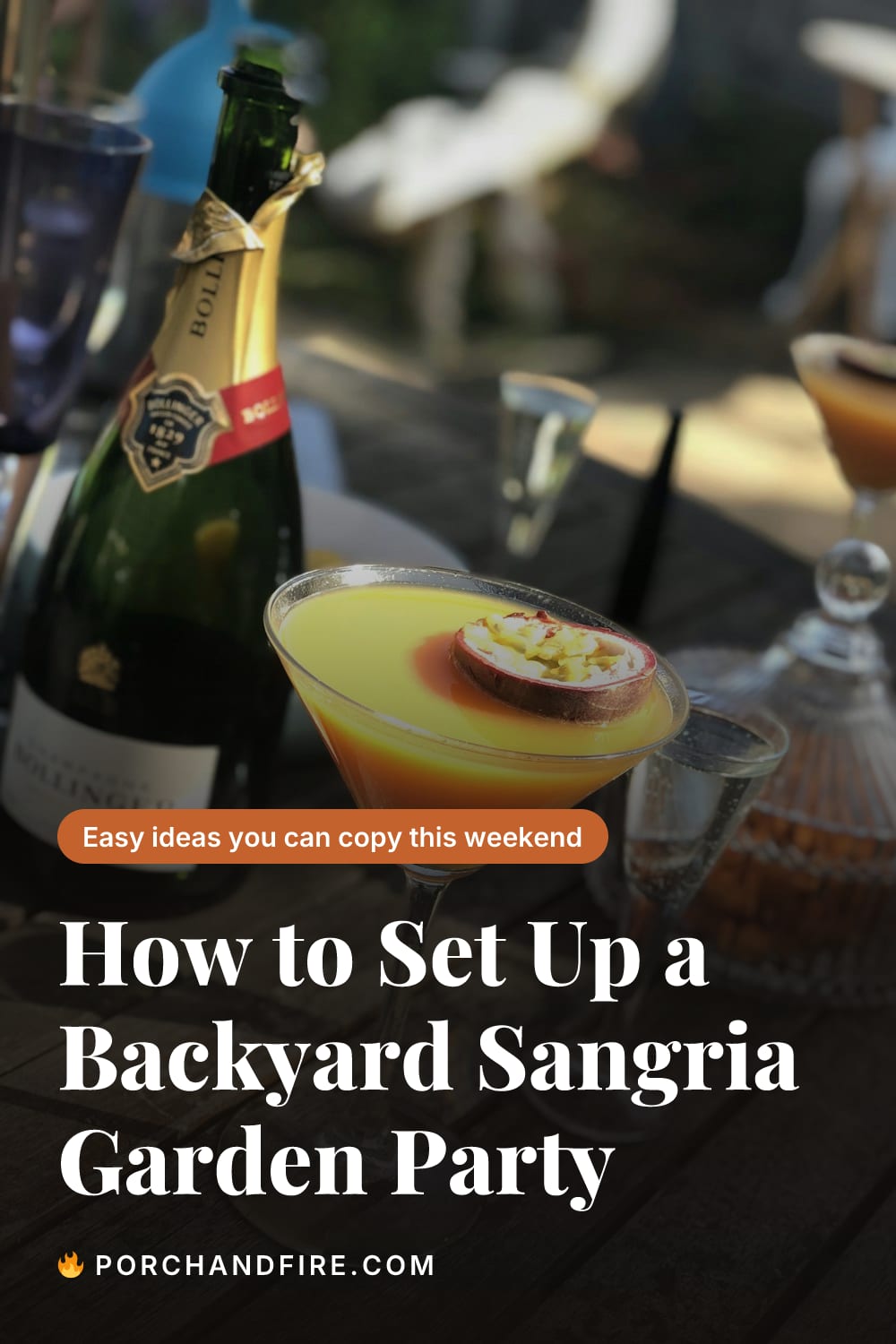How to Set Up a Backyard Sangria Garden Party