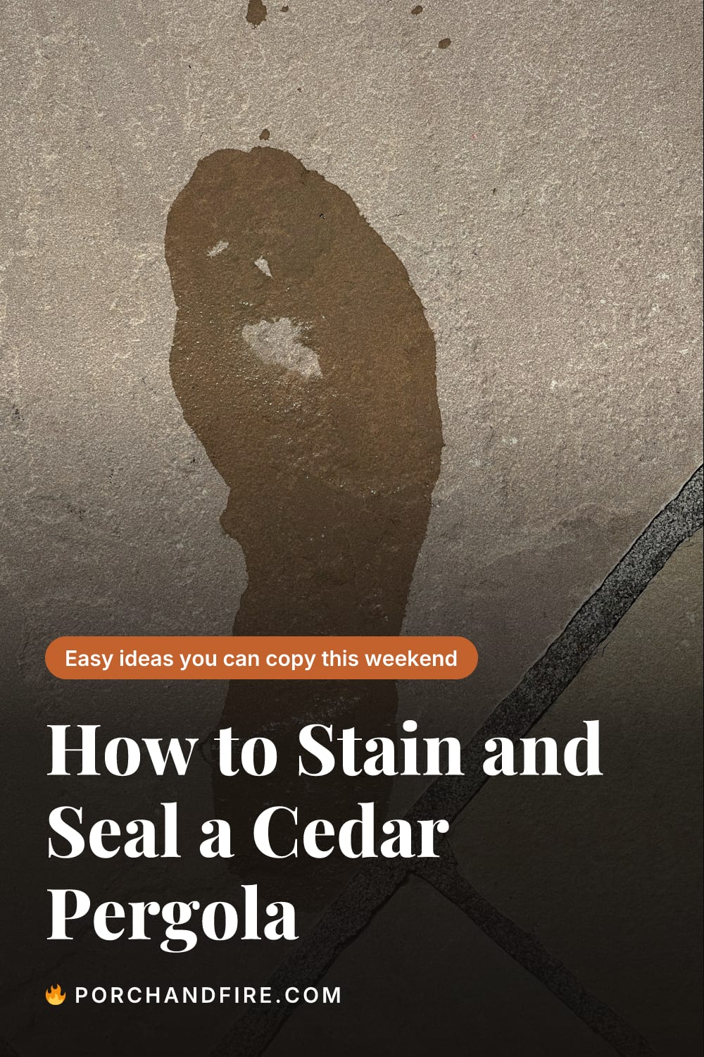 How to Stain and Seal a Cedar Pergola