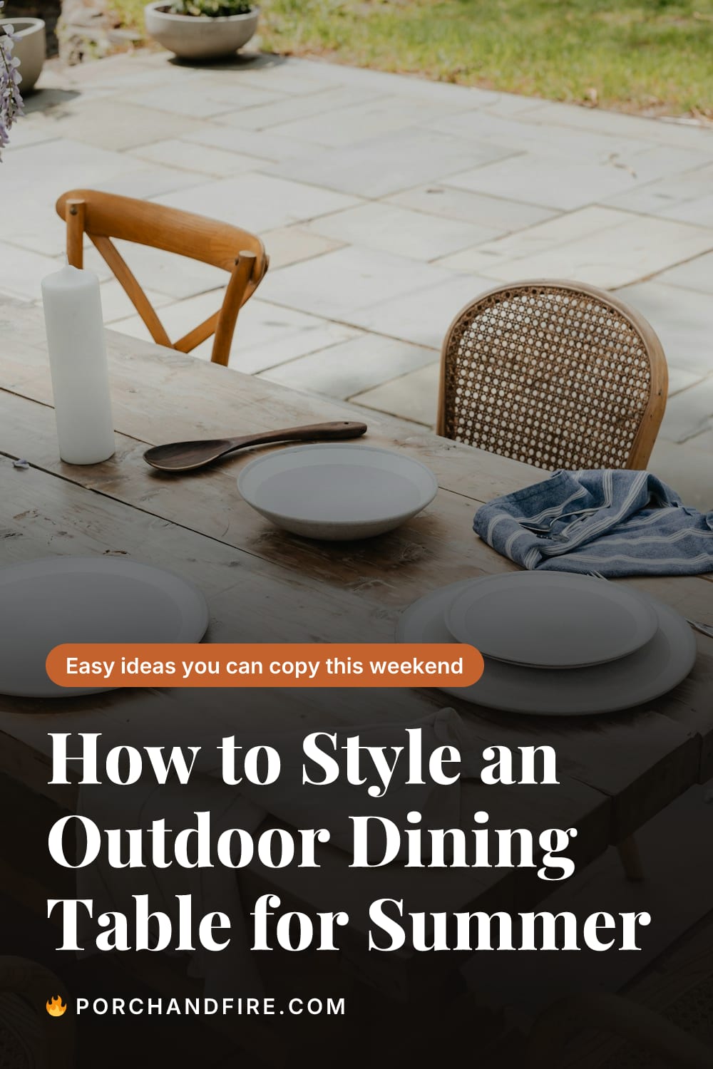 How to Style an Outdoor Dining Table for Summer