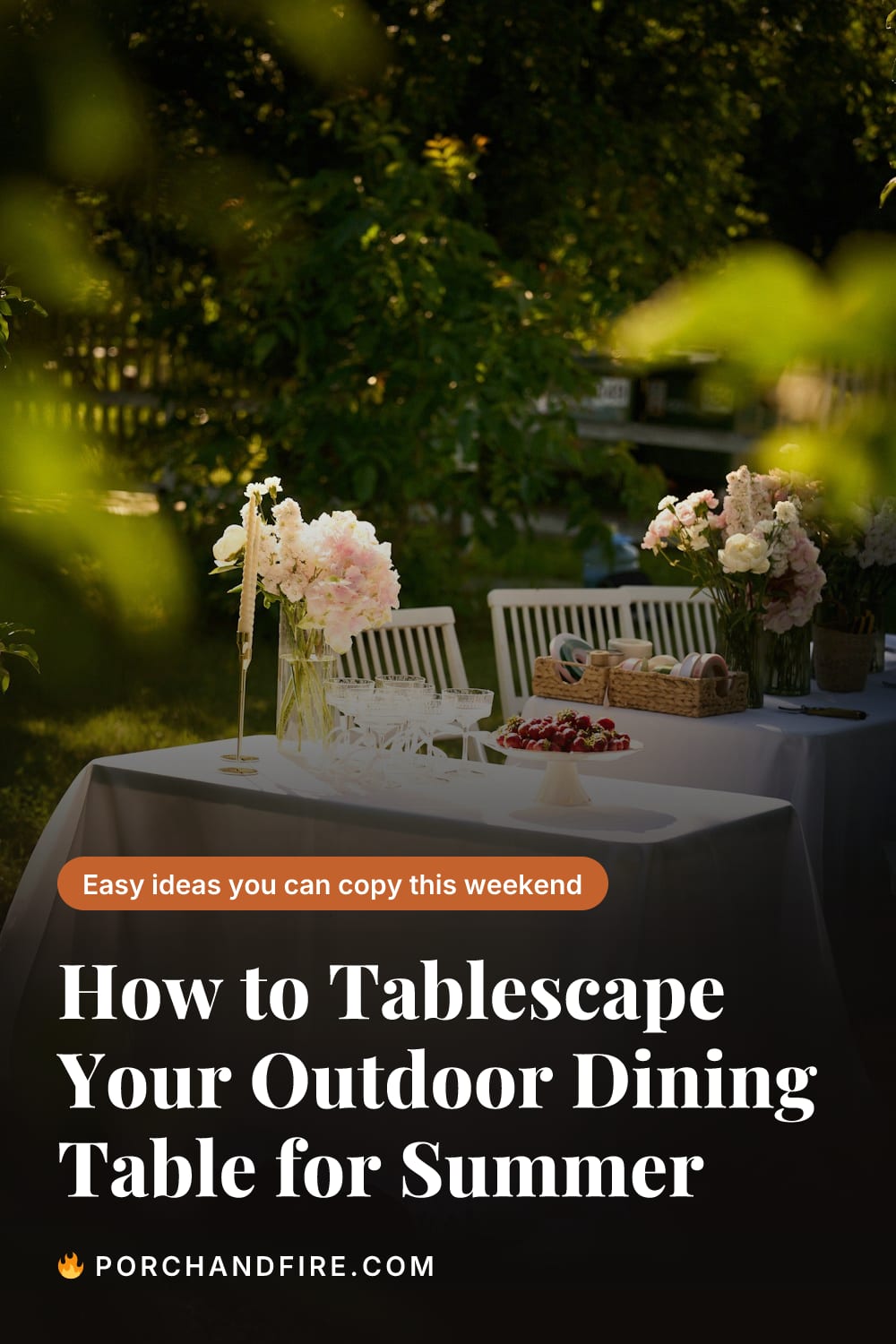 How to Tablescape Your Outdoor Dining Table for Summer