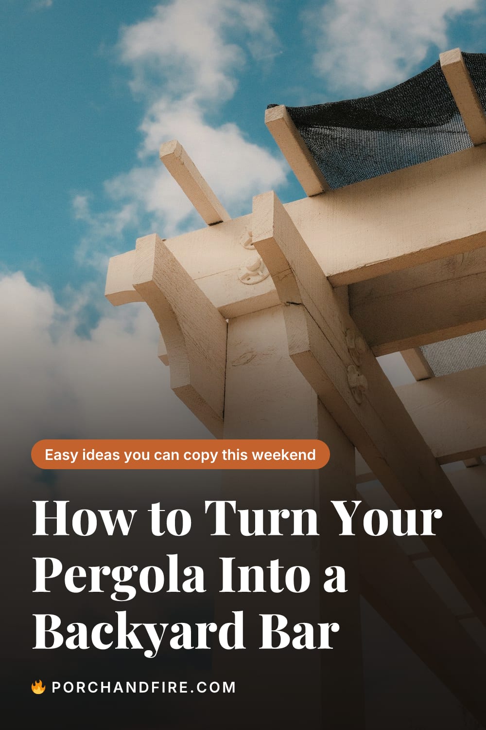 How to Turn Your Pergola Into a Backyard Bar