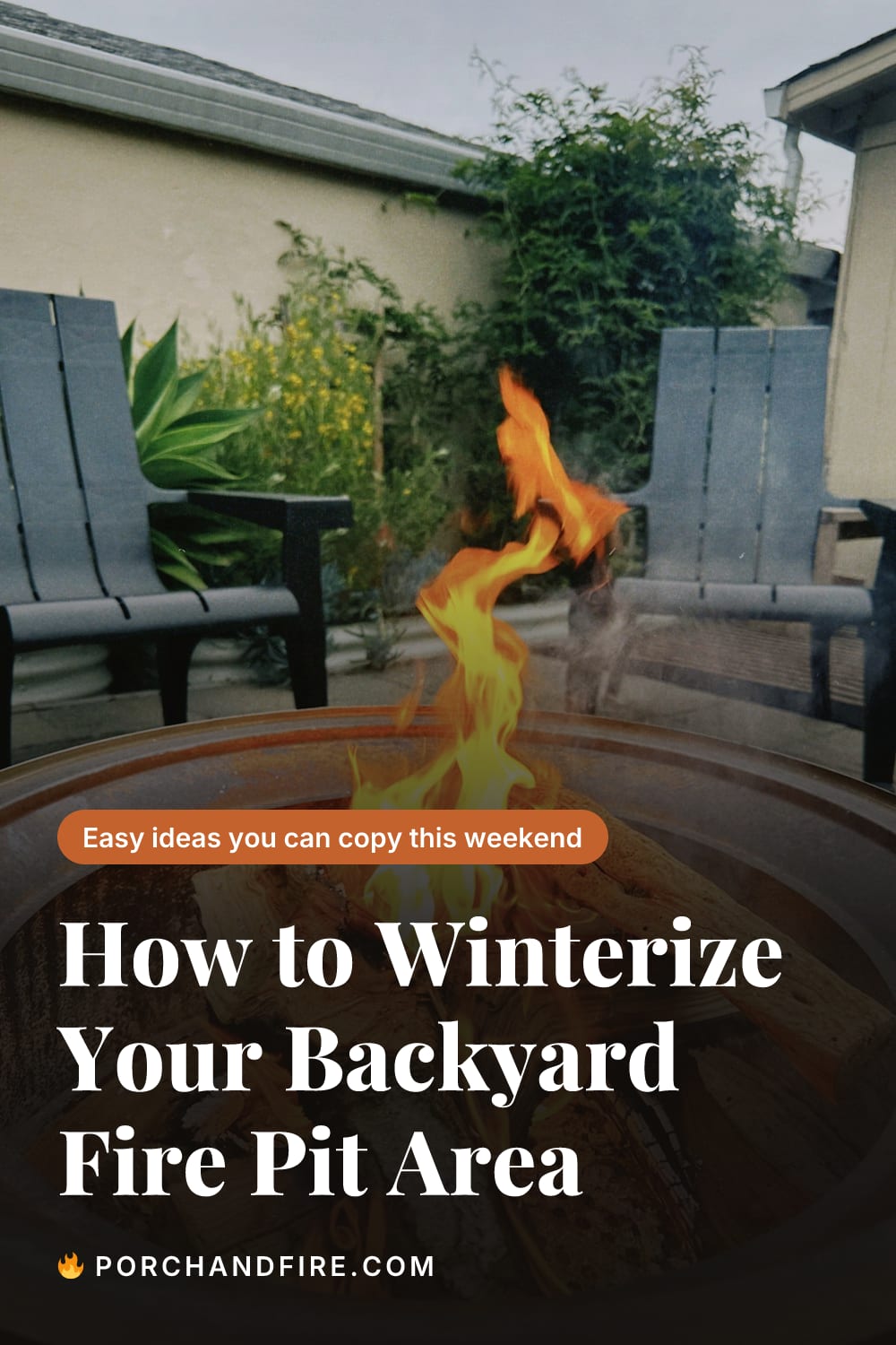 How to Winterize Your Backyard Fire Pit Area