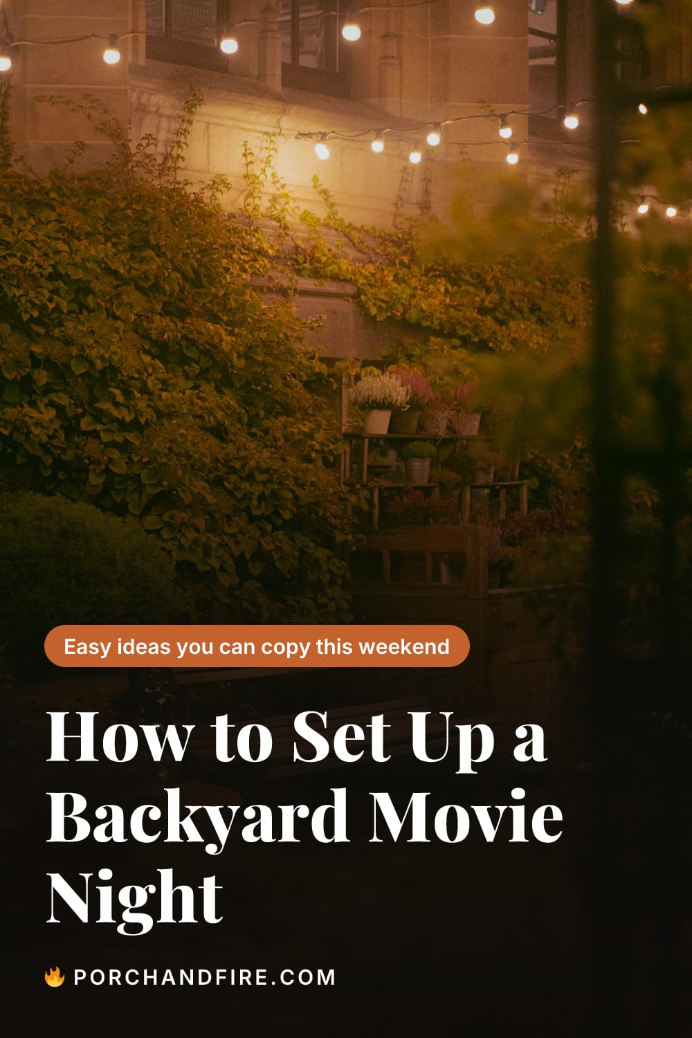 How to Set Up a Backyard Movie Night