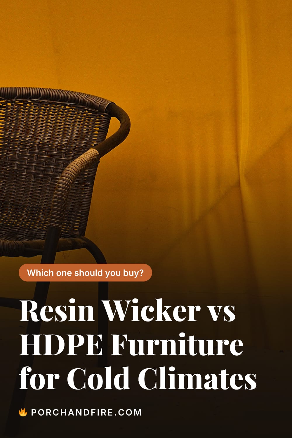 Resin Wicker vs HDPE Furniture for Cold Climates